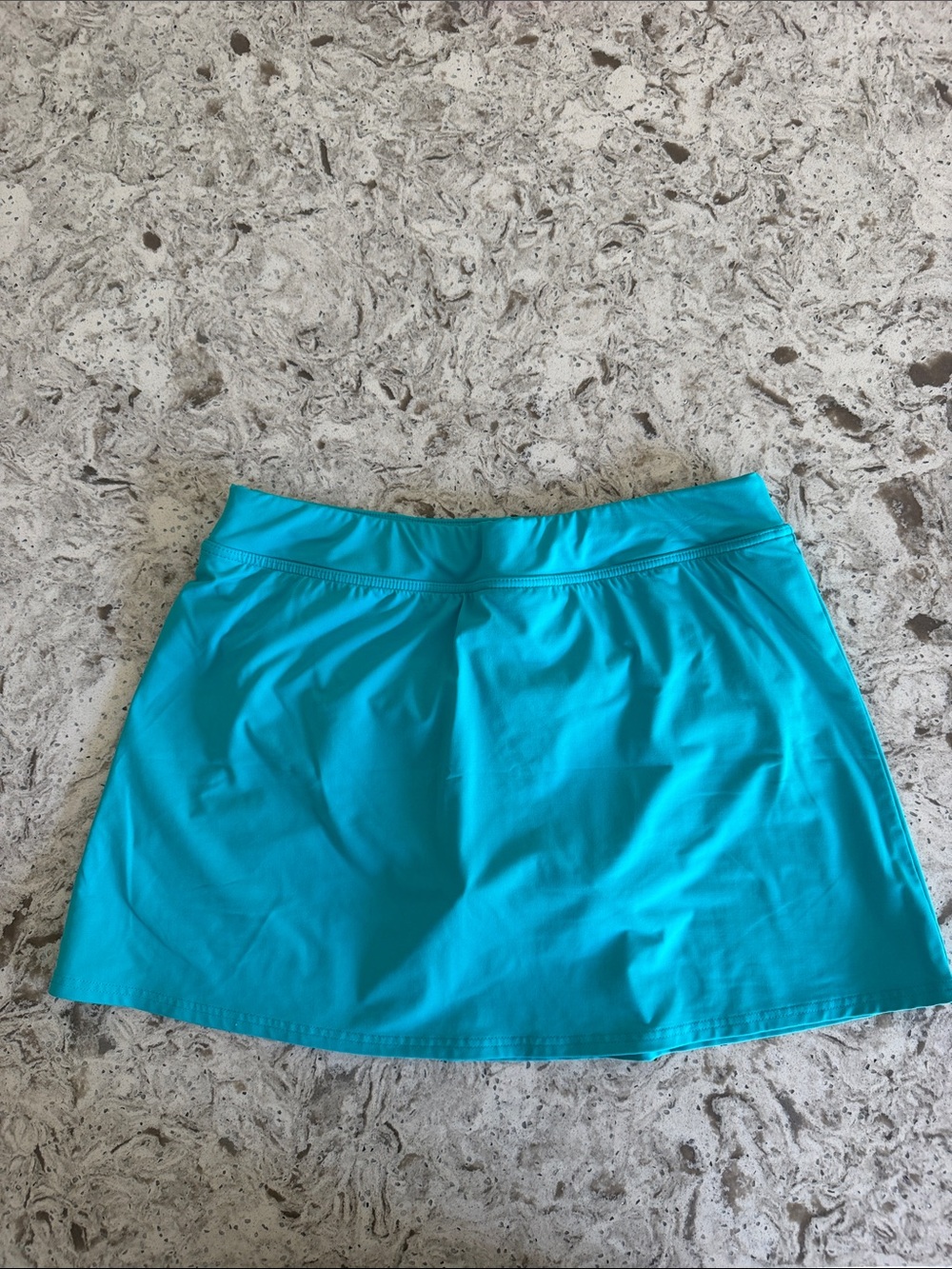 Lands’ End Turquoise Women’s Active Skort - Comfortable Stretch Waist